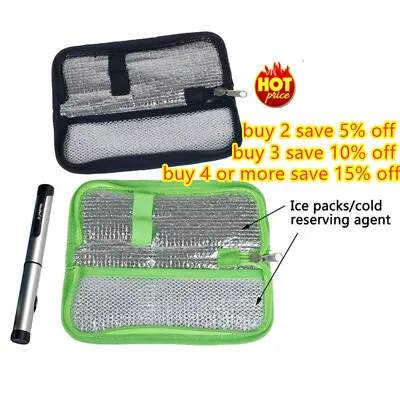 Protable Insulin Pen Case Pouch Cooler Diabetic Pocket Cooling Protector Bag • £5.63