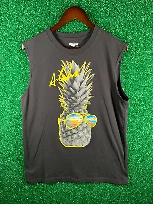 Joe Boxer Aloha Pineapple Sunglasses Sleeveless Muscle Shirt L • $18.99