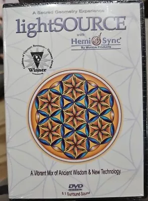 LightSOURCE Hemi-Sync Sacred Geometry DVD Monroe Meditation Metamusic Sealed New • $19.99