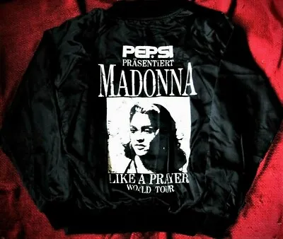 Madonna Like A Prayer World Tour Pepsi Official Promo Jacket Scrapped Germam '89 • $1500