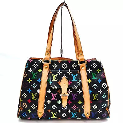 Louis Vuitton LV Tote Bag M40095 AureliaGM Black Monogram Multicolor 1373916 • $565