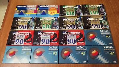 Lot Of (16) Memorex Scotch Type I And Type II Blank Audio Cassette Tapes - New • $49.99