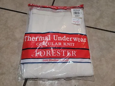 Forester Thermal Underwear Long Johns Sz Med Cotton Blend Vtg • $24.99