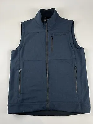 Cinch Full Zip Mens Blue Medium Vest Runs Big • $29.95