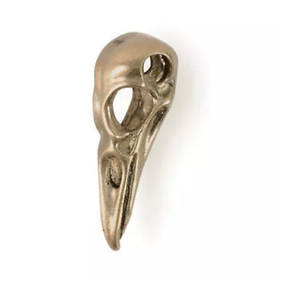 Steampunk Raven Pendant: Gold Raven Skull W • $8.99