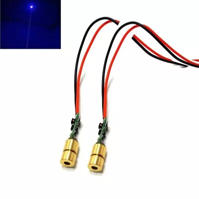 2pcs Mini Dot 450nm 5mW Blue Laser Diode Module For Aiming Positioning • $34.44