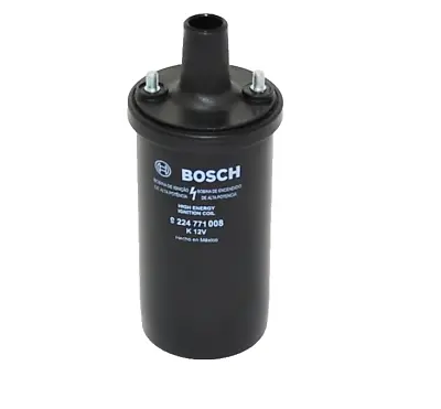 Bosch Ignition Coil Black 12 Volt For Volkswagen Type1 Type2 Ghia Thing & Others • $39.99