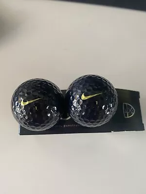 2 X Rare Nike Tiger Woods Black On Black (BOB) Golf Balls • $150
