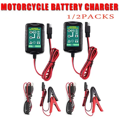 1-2Pack Automatic Battery Charger Maintainer Motorcycle Trickle Float For 6V 12V • $20.89