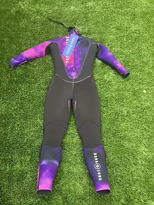 Brand NEW Wetsuit - Aqua Flex 7mm Galaxy Black Women Size 8 - With Tag • $250