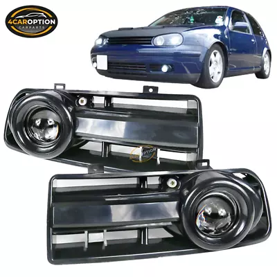 Fits 99-04 Volkswagen MK4 Golf GTI Left Right Side Projector Fog Lights Lamps • $50.09