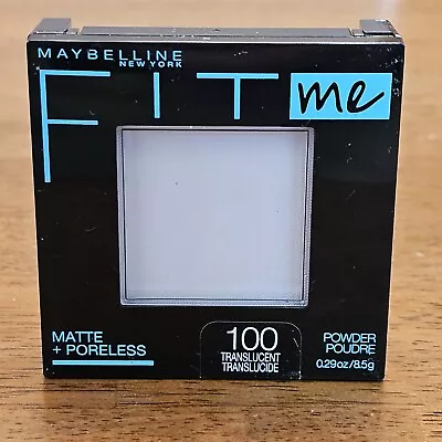 Maybelline Fit Me Matte + Poreless Pressed Powder 100 Translucent Ships Free • $8.95