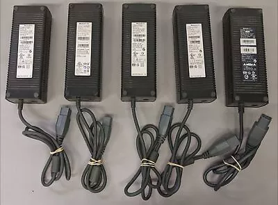 $69.99 • Buy 5 Lot Of Microsoft Xbox 360 AC Adapter Cable Power Supply 175W 12V PB-2171-02M1