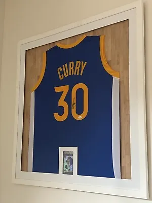 Steph Curry Hand Signed Custom Framed Jersey With COA Golden State Warriors • $1999