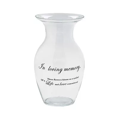 Memorial Glass Vase Home Decor 1 Piece • $18.56