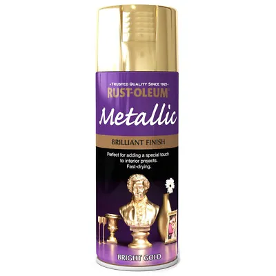 £15.95 • Buy Metallic Multi-Purpose Spray Can Paint Fast Dry Craft Hobby Wood Metal Ceramics 