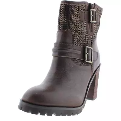 $20.29 • Buy Chinese Laundry Womens Leafy Leather Metallic Belted Ankle Boots Heels BHFO 9906
