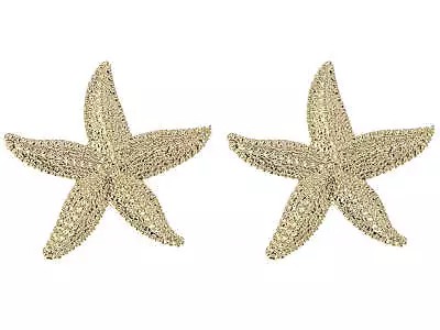 Starfish Textured Stud Earrings Nautical Jewelry Gifts For Women • $11.99