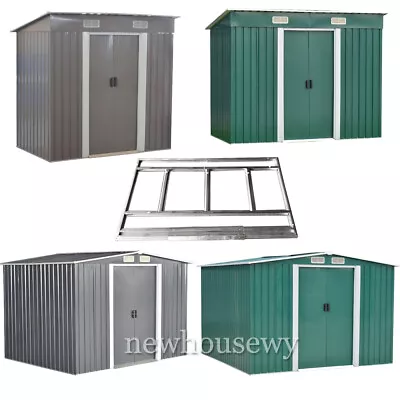 Panana Metal Garden Shed Storage Sheds  Outdoor FREE Base Foundation Chest Box • £239.99