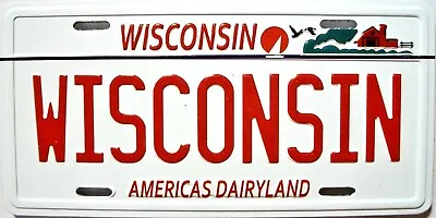 Wisconsin State License Plate Novelty Fridge Magnet • $7.99