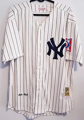 Babe Ruth #3 New York Yankees Ivory Throwback Pinstripe Jersey. BNWT.  • $59.95