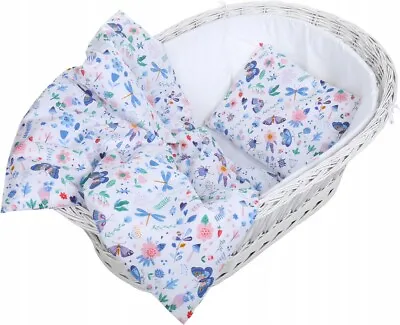 £9.60 • Buy Baby 2pc Bedding Set Fit Crib/Cradle/Moses Basket/Pushchair 70x80cm On Meadow