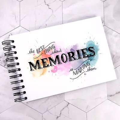 A3/A4/A5 Splash Best Memories Scrapbook Photo Album Memory Keepsake • £7.99