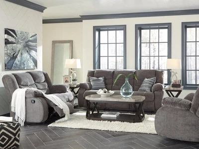 $1195 • Buy Ashley Furniture Tulen Reclining Sofa And Loveseat  