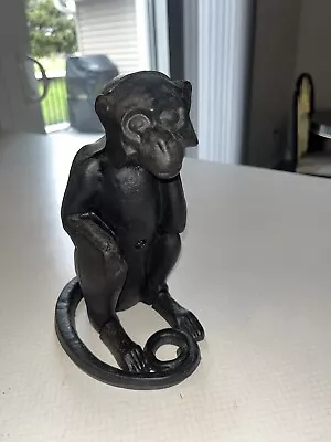 Vintage Cast Iron Monkey Bank!! Old!! Rare!! ✅🔥 • $59.99