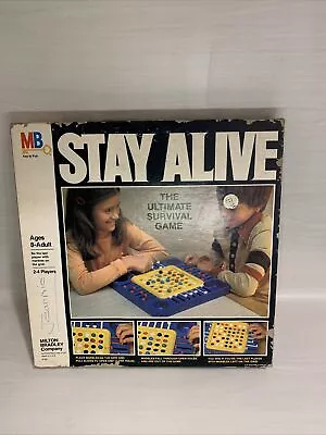 $28 • Buy Vintage 1978 STAY ALIVE Milton Bradley Marble Strategy Game. Missing One Marble.