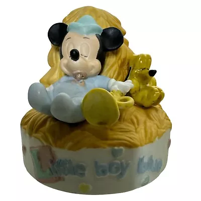 Little Boy Blue Mickey Mouse Musical Figurine • $26