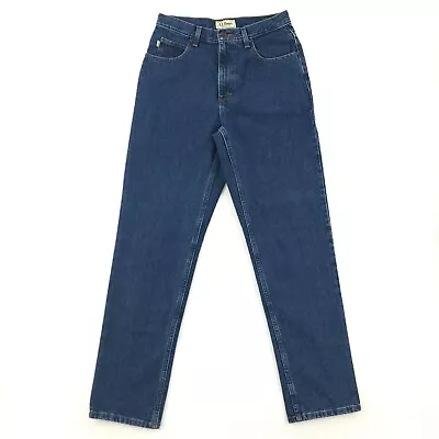 LL Bean Natural Fit Jeans Men's Size 30x32 Blue 100% Cotton Denim Tapered Leg • $19.95