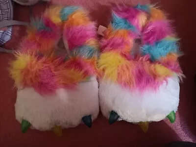 Rainbow Butterfly Unicorn Kitty Flashing Slippers • £2