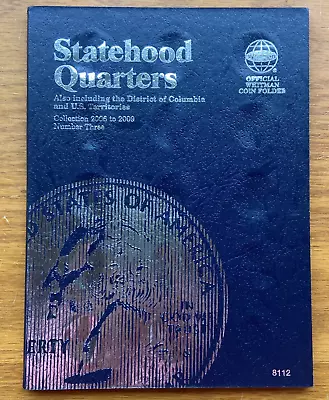 Whitman Statehood Coin Folder Quarter 8112 #3 /DC/Territory 2006-2009 • $7.99