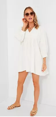 NWT Pomander Place Tuckernuck SZ S White Gauze Millie Dress • $50