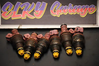 6 E36 E39 Fuel Injectors OBD2 Pink Top M52 S52 M3 328i 328is 323i 323is 528i Z3 • $40