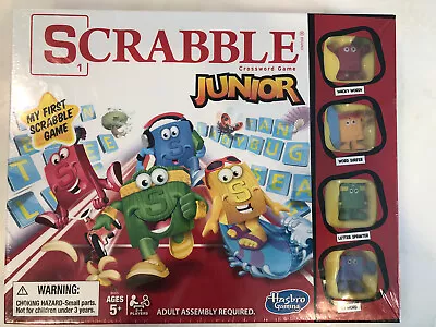 Scrabble Junior Board Game First Crossword Ages 5 Up BRAND NEW SEALED Hasbro • £16.38