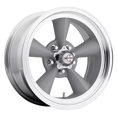 American Racing Vintage VN309 TT O 17X7 5X127 00 VINTAGE SILVER MACHINED LIP Whe • $199.50