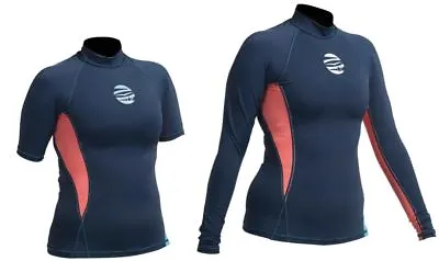 LADIES & GIRLS GUL SWAMI Wetsuit Rash Vest Kayak Jetski Surf Sail UV+ Swim Top • £19.50