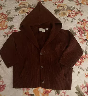 Zara Baby Knit Wear Size 2-3 Years Hooded Sweater • $8