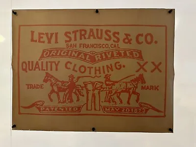 Vintage Levi’s Poster 1970s  • £240.94