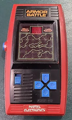 1978 Mattel Electronics Armor Battle Handheld Electronic Game Tested And Works • $28.99