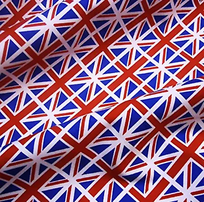 Hubble And Rose Union Jack Fabric • £4