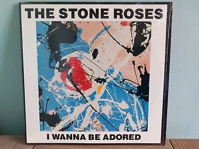 The Stone Roses I Wanna Be Adored Original 1989 U.s.a. Pressing In Shrink Ex Con • £15