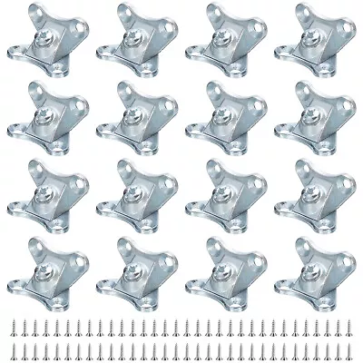 64pcs Removable Corner Brace Metal Butterfly L Brackets With Screws (Blue) • $22.52