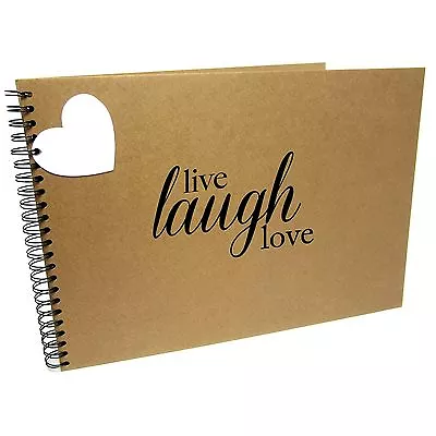 A3/A4/A5 Live Laugh Love Scrapbook Landscape Card Photo Album Memories • £15.99