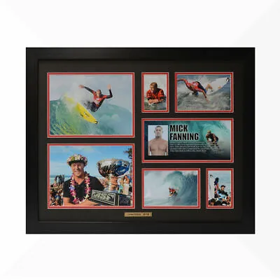$108 • Buy Mick Fanning Signed & Framed Memorabilia - Black/Red - Limited Edition 