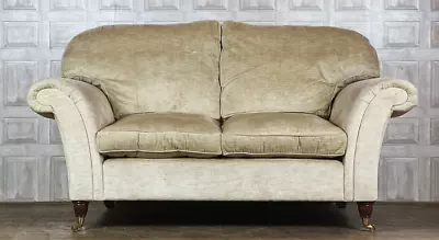 LAURA ASHLEY Mortimer 2 Seater Seat Sofa Beige Fabric Chenille  *FREE DELIVERY* • £595