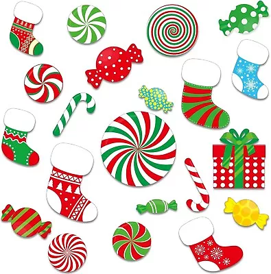 76pcs Christmas Bulletin Board Cutouts Accents Teacher Classroom Decorations • $7.98