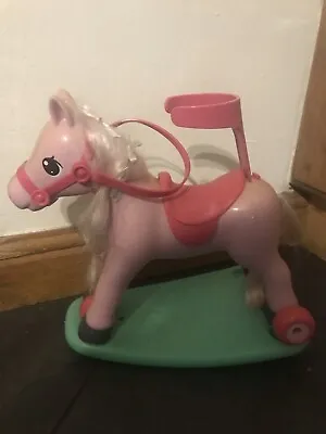 Baby Born Zapf Creations Roll Along/rocking Horse Pink For Doll Rare • £24.99